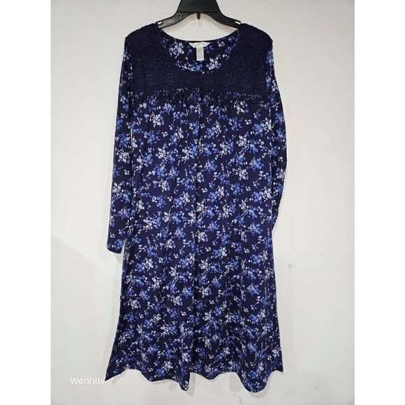 Adonna Sleepwear Flannel Gown - Picture 1 of 4